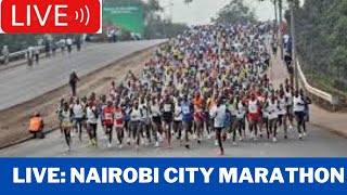 LIVENAIROBI CITY MARATHON courtesy of Citizen Tv [upl. by Hamian442]