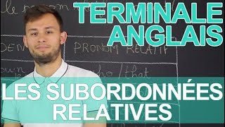 Les subordonnées relatives  Anglais  Terminale  Les Bons Profs [upl. by Rist]