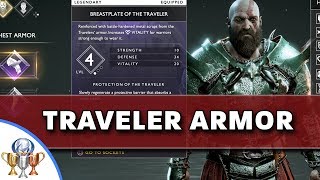 God of War  How to Obtain Travelers Armor Set  Path of the Zealot Trophy [upl. by Trauner]