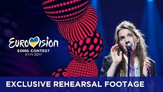 Luísa Sobral  Amar Pelos Dois Portugal EXCLUSIVE Rehearsal footage [upl. by Aggappera]