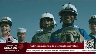 Ratifican ascenso de elementos navales [upl. by Halehs]