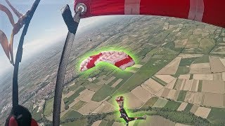 Friday Freakout Parachute Collision On BigWay Skydive [upl. by Anire]