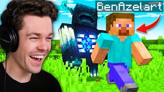 I Taught BEN AZELART How To Play Minecraft [upl. by Tawsha]