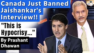 Canada Just Banned Jaishankars Interview on Australia Today  India calls it Hypocrisy [upl. by Einna183]