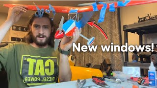 Making lexan windows for RC airplanes [upl. by Nalced]