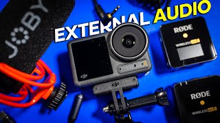 How to Add External Audio to the DJI Action 3 🔊 [upl. by Rocker]