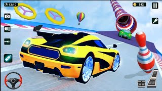 GT Car Impossible 🎯 Mega Ramp Stunt 3Dandroidgames gaming car [upl. by Astto]