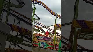 blackpool england south pier peter sedgwicks crazy coaster mad mouse off ride pov 2024 [upl. by Kipton]