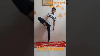 Vrikshasana  Het s yog and creative world like share and subscribe [upl. by Ennoval708]