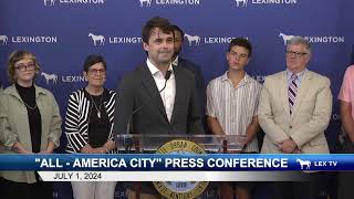 quotALL  AMERICA CITYquot PRESS CONFERENCE [upl. by Isawk]