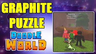 How to beat the graphite forest button puzzle  New doodle world update [upl. by Carlota]