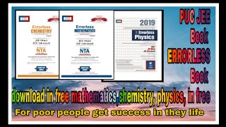 PUC JEE Book ERRORLESS Book download in free mathematicschemistry physics in free [upl. by Myca]