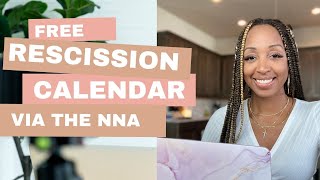 FREE Rescission Calendar 2022 via The NNA  For Signing Agents [upl. by Levon]