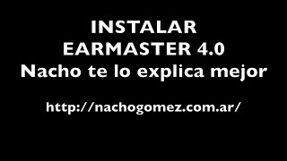 EARMASTER 4 Tutorial de instalación y Dictado Melódico [upl. by Sirrep]