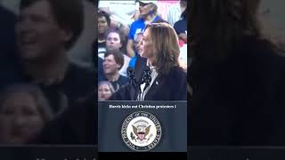 Harris kicks out Christian protesters in Texas harris2024 trump2024 jesusislord [upl. by Akira]