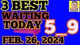 BEST 3 WAITING SWERTRES NUMBER FEB 262024AJCOYTV [upl. by Ricketts916]