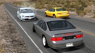 Car Overtaking Crashes Compilation 10  BeamNGDrive [upl. by Wieche]