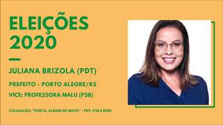 2020 Jingle Juliana Brizola PDT  Prefeitura de Porto AlegreRS [upl. by Grimaldi]