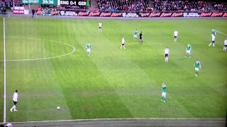 Kyle Walker free kick fail vs Germany [upl. by Akenaj]