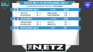 Keilor 2nd XI v Westmeadows 2nd XI [upl. by Restivo]