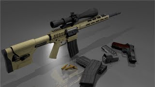 Remington R11 RSASS speed model Blender 3D [upl. by Salokkin]