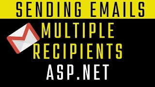 Sending emails to multiple recipients using aspnet [upl. by Guria]