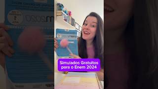 SIMULADOS ENEM DE GRAÇA😱✅ enem2024 enem vestibular estudos duda [upl. by Farant]