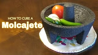 HOW TO CURE A MOLCAJETE  Step By Step ❤ [upl. by Emiaj407]