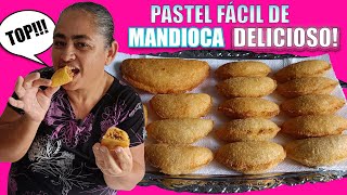 PASTEL DE MANDIOCA FRITO COM CARNE MOÍDA  PASSO A PASSO [upl. by Eaton]