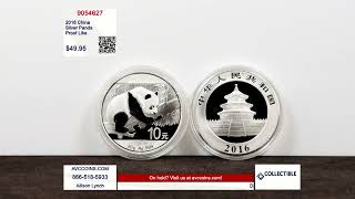 2016 China Silver Panda  Proof Like [upl. by Hayarahs]