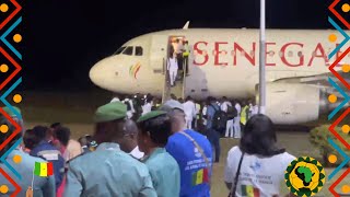 En direct  Can 2024  Arrivée des lions du Sénégal en Cote d Ivoire [upl. by Seidule]