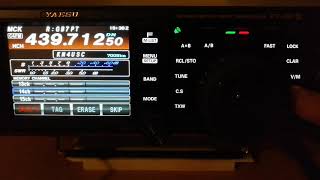 Easy way to program a repeater in the memory of Yaesu 991A Repeater shift  offset [upl. by Sabina]