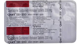 Quel SR 200 Tablets Quetiapine SustainedRelease Tablets 200 mg [upl. by Lowson]