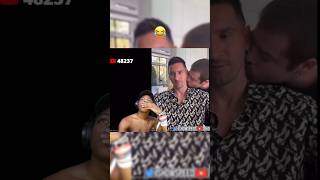 Speed reacts a guy kissing messi amp calling him daddy🫤🤣 ishowspeed messi shorts [upl. by Hochman783]