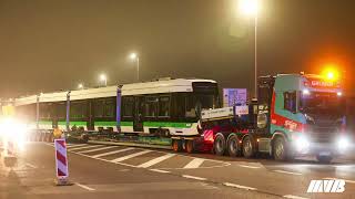 Flexity Magdeburg Anlieferung der neuen Straßenbahn [upl. by Ayatal]