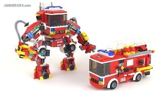 LEGO 70813 Fire Mech alternate build MOC  JANGBRiCKS Remix [upl. by Kcirdde292]