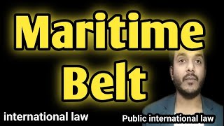 Maritime belt in international law  Maritime belt in international law Hindi [upl. by Tenay]