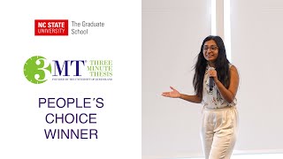 NC State 2024 Three Minute Thesis Peoples Choice Winner Prateeti Ugale [upl. by Nnairrehs505]