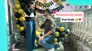 Amisha 🧿❤️ ki wish Puri Kardi 🫶💕  vlogger varun ￼ [upl. by Narual]