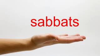 How to Pronounce sabbats  American English [upl. by Ltsyrk]