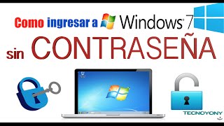 Entrar a Windows sin saber la contraseña Windows 7 [upl. by Willet336]