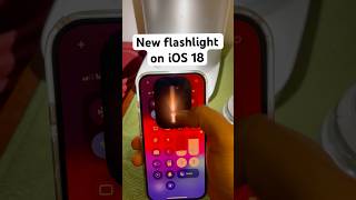 How is new flashlight feature on iOS 18 🔦😂 [upl. by Ahsinal]