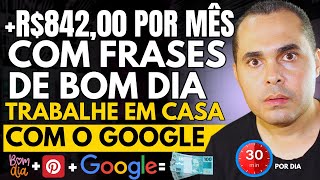 RENDA EXTRAGoogle paga R84200 por mês todo o dia 20 do mês se você fizer isso TRABALHANDO EM CASA [upl. by Eojyllib122]