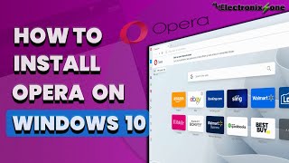 How to install Opera on windows 10 [upl. by Asim]