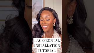 How to Install a Lace Frontal Beginners Guide shorts lacefrontaltutorial [upl. by Dix151]