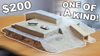 200 DIY CONCRETE FINGERBOARD SKATEPARK [upl. by Agatha]