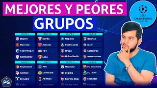 PEORES y MEJORES GRUPOS de la CHAMPIONS LEAGUE 202324 ¿CUÁLES PODRÍAN SER [upl. by Rooke564]