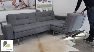 DUBLEXO von INNOVATION Schlafsofa mit Armlehnen  mysofabedde [upl. by Inahteb]