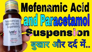 Mefenamic Acid and Paracetamol Suspension uses in Hindi  Tynol MF Suspension Fort [upl. by Aldin309]