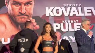 Kubrat Pulev Vs Jerry Forrest Heavyweight Fight Face Off amp Weigh In EsNews Boxing [upl. by Infeld]